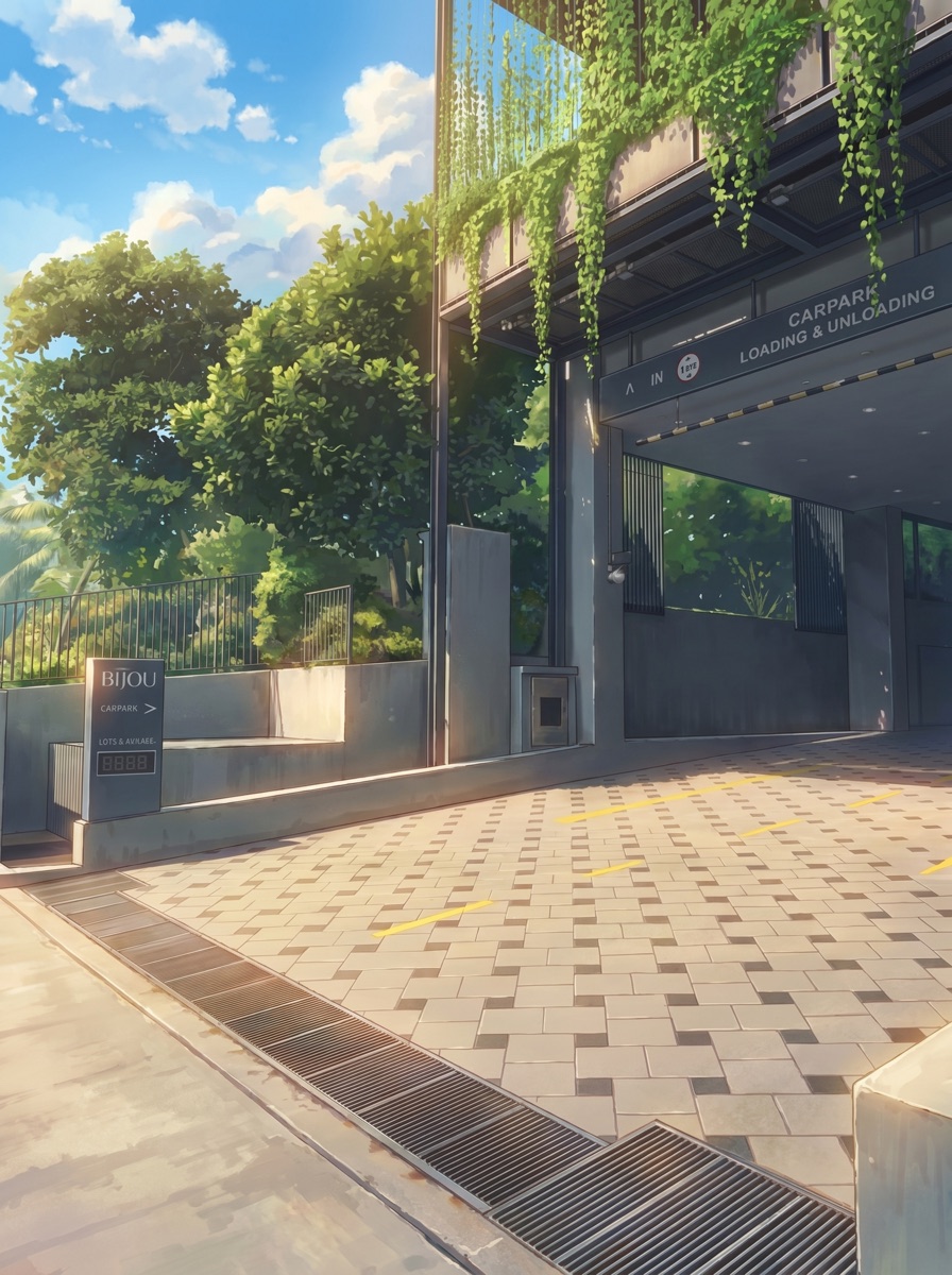 Car park entrance